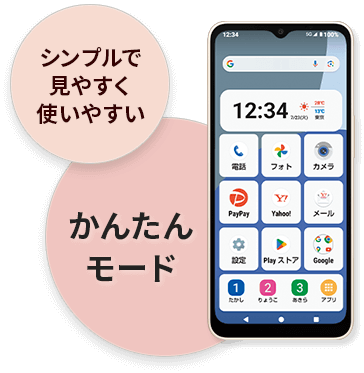 AQUOS wish4 いつでも清潔、充電長持ち、指紋認証でセキュリティ強化、壊れにくい イメージ画像